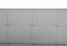 Sofá Cama Marsel, Gris, con Estructura de Madera y Tela 100% Poliéster