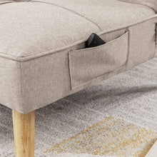 Sofá Cama Galet, Beige, sillón reclinable 3 puestos