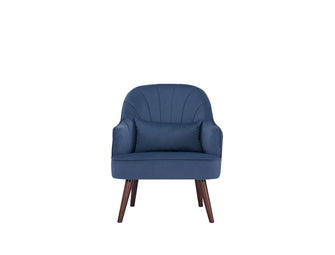 Silla Xavi, Azul Oscuro, Fabricado con Tela 100% Poliéster