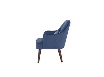 Silla Xavi, Azul Oscuro, Fabricado con Tela 100% Poliéster