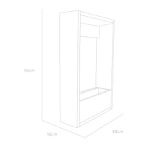 AGOTADO Matera Leyla 70, Wengue y Blanco, diseño para instalación en la pared