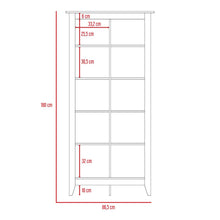 Biblioteca Sarume, Beige, con Cinco Entrepaños Dobles