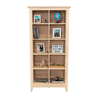 Biblioteca Sarume, Beige, con Cinco Entrepaños Dobles