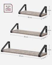Set de 3 Repisas Shelf, Marrón Rustico X2