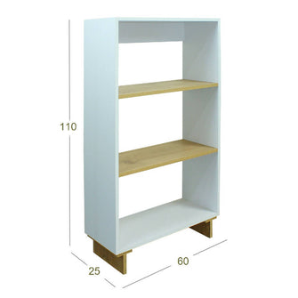 Biblioteca Linea Flow (110x60x25) Blanca - Duna