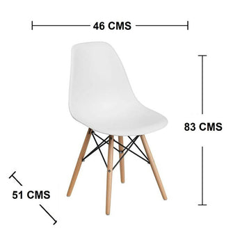 Combo Escritorio Tony(75x80x40)Blanco + Silla Eames