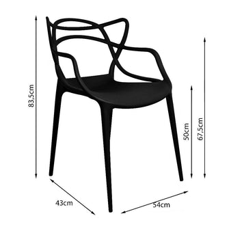 Silla Solna Para Sala Comedor Jardín - Negro
