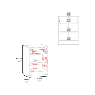 Mesa Auxiliar de Cocina Mayorca, Wengue, con espacio para guardar insumos ZF