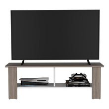 Mesa Para Tv Navi, Bardolino y Blanco Duqueza, Para Televisor Hasta 65 Pulgadas