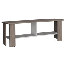 Mesa Para Tv Navi, Bardolino y Blanco Duqueza, Para Televisor Hasta 55 Pulgadas