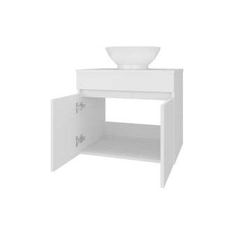 Mueble Baño Aereo Manchester, Blanco Duqueza, Con Amplio Espacio de Almacenamiento ZF