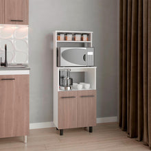 Modulo Microondas Brisan, Blanco Duqueza y Bardolino, con gran capacidad de almacenamiento