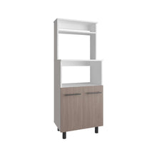 Modulo Microondas Brisan, Blanco Duqueza y Bardolino, con gran capacidad de almacenamiento