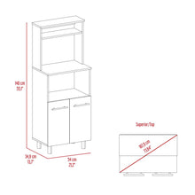 Modulo Microondas Brisan, Blanco Duqueza y Bardolino, con gran capacidad de almacenamiento