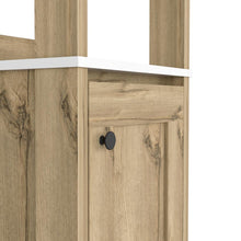 Mueble Auxiliar de Baño Aqua, Blanco Duqueza y Café Claro,  con amplio espacio de almacenamiento