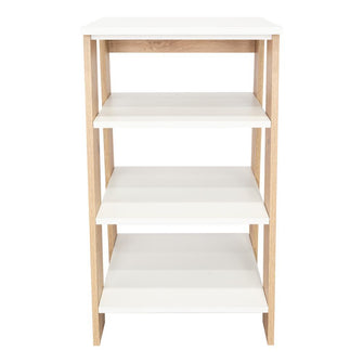 Gabinete de Baño Aqua 3 Pequeño, Café Claro y Blanco, Con Variedad De Entrepaños X2