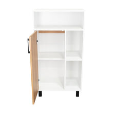 Archivador Bryce, Blanco Duqueza y Fresno Europeo, con una puerta abatible