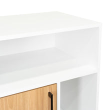 Archivador Bryce, Blanco Duqueza y Fresno Europeo, con una puerta abatible