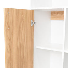 Archivador Bryce, Blanco Duqueza y Fresno Europeo, con una puerta abatible