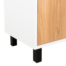 Archivador Bryce, Blanco Duqueza y Fresno Europeo, con una puerta abatible