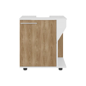 Mueble Para Lavamanos Pili, Blanco Duqueza y Fresno Europeo, No incluye Lavamanos