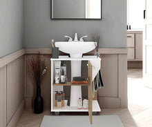 Mueble Para Lavamanos Pili, Kronos Blanco y Kronos Fresno, No incluye Lavamanos ZF
