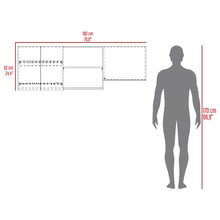 Gabinete Superior Boreal, Blanco Duqueza y Fresno Europeo, Incluye locero y platero