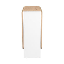 Mesa Auxiliar Galety, Blanco y Macadamia, Con Capacidad Para Seis Puestos ZF