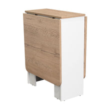 Mesa Auxiliar Galety, Blanco y Macadamia, Con Capacidad Para Seis Puestos ZF