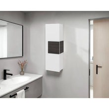 Gabinete de Baño Picasso, Kronos Blanco y Kronos Nogal, con Espacio Para Guardar Objetos de Aseo ZF