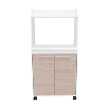 Módulo Microondas Kova, Beige y Blanco Duqueza, con Dos Puertas Batientes