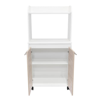 Módulo Microondas Kova, Beige y Blanco Duqueza, con Dos Puertas Batientes
