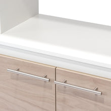 Módulo Microondas Kova, Beige y Blanco Duqueza, con Dos Puertas Batientes
