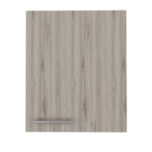 Mueble Aéreo Delhi, Humo y Blanco, con Una Puerta Batientes