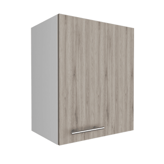 Mueble Aéreo Delhi, Humo y Blanco, con Una Puerta Batientes