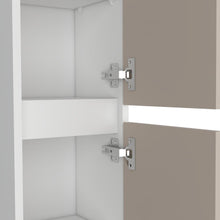 Mueble  Auxiliar para Baño High, Capri y Kronos Blanco, con espacio para almacenar objetos y es de facil instalación ZF