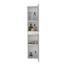 Mueble  Auxiliar para Baño High, Capri y Kronos Blanco, con espacio para almacenar objetos y es de facil instalación ZF