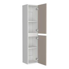 Mueble  Auxiliar para Baño High, Capri y Kronos Blanco, con espacio para almacenar objetos y es de facil instalación ZF