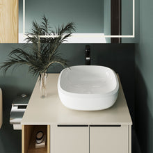 Combo Lavamanos Suns, Capri y Fresno Europeo, Incluye Lavamanos en Porcelana Sanitaria y Griferia Cascade  Alta Negra