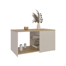 Mesa de Centro Ade, Capri y Fresno Europeo, con espacio para objetos decorativos