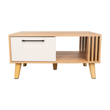 Mesa de Centro Vanez II, Capri y Fresno Europeo, Fácil de Armar