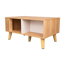 Mesa de Centro Vanez II, Capri y Fresno Europeo, Fácil de Armar