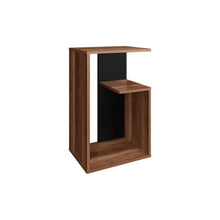 Mesa Auxiliar Evert, Cobre y Wengue, con diseño moderno y espacio para ubicar objetos ZF