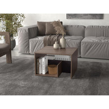 Mesa de Noche Evert, Coñac y Wengue, con diseño moderno y espacio para ubicar objetos ZF