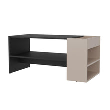 Mesa de Centro Larga Adel, Capri y Wengue, Con amplio espacio para decoración ZF