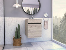 Mueble para Lavamanos Aluvy Talla M Elevado, Humo, con amplio espacio para almacenar