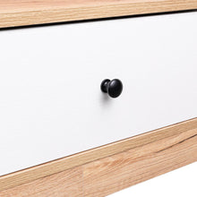 Mesa de Noche Olivit, Café Claro y Blanco