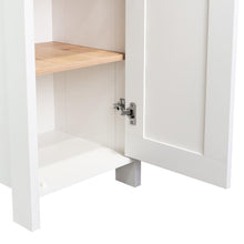 Gabinete de Baño Aqua 1, Blanco Vainilla y Café Claro, Con Variedad De Entrepaños