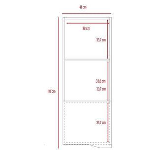 Mueble Flotante Sahara, Café Claro y Cocoa, con Tres Entrepaños