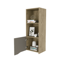 Mueble Flotante Sahara, Café Claro y Cocoa, con Tres Entrepaños